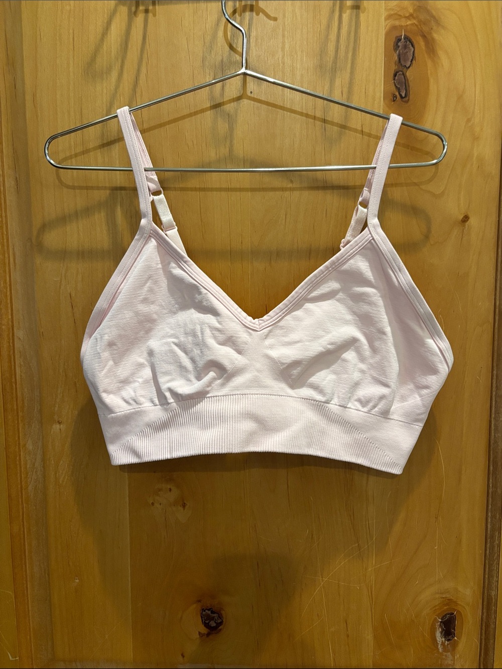 lululemon athletica light blush seamless bralette